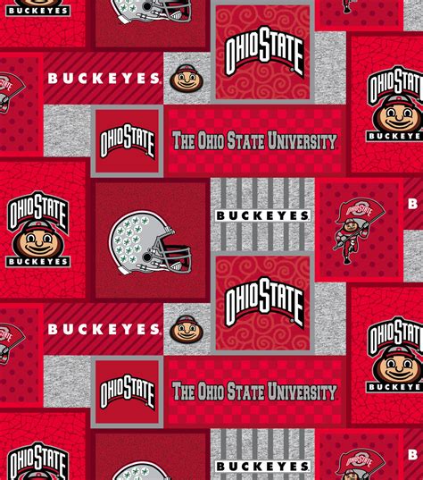 ohio state buckeyes fleece fabric|ohio state fabric stores.